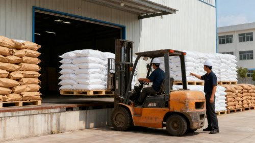纤维素锂电池材料生产车间加工现场