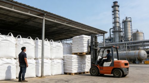 纤维素衍生物产品整齐装车准备运输