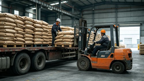 涂料级羧甲基纤维素白色粉末工厂厂区装车2%粘度200至400毫帕秒用于乳胶漆增稠防沉