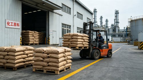 HPMC通用型2208粉末工厂厂区装车甲氧基19%至24%羟丙氧基4%至12%用于建筑砂浆腻子粉保水增稠