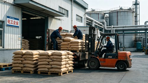 速溶型羧甲基纤维素CMC白色颗粒状工厂厂区装车冷水速溶5至15分钟不结团用于食品和日化增稠
