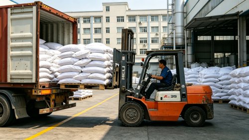 厂家直销选矿化工药剂CMC抑制剂PAM絮凝剂产品码垛