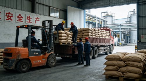 整车CMC成品装车完毕发往各地，从成品库到客户仓库防潮储运品质有保障